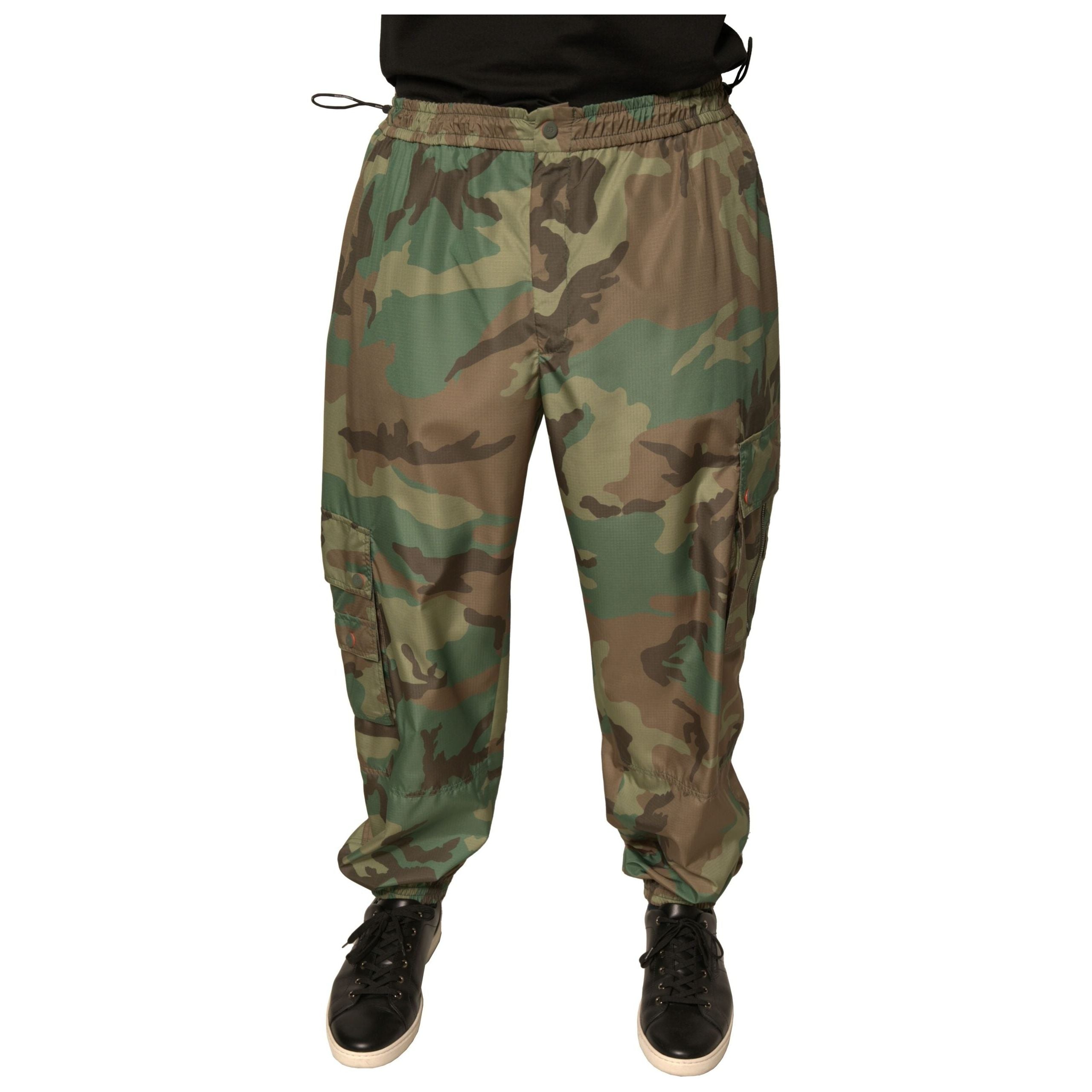 Dolce & Gabbana Multicolor Cotton Cargo Sweatpants