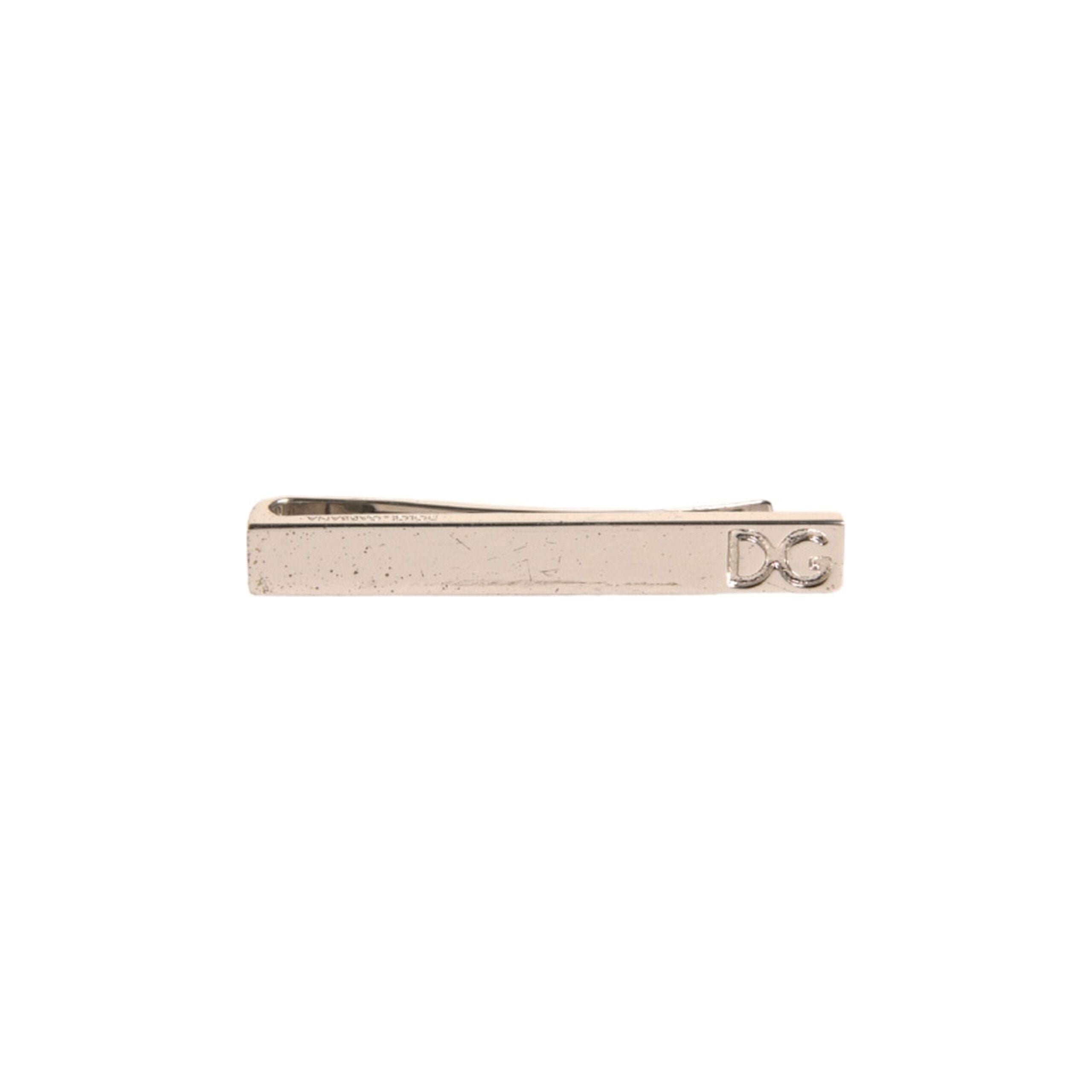 Dolce & Gabbana Silver Tone Brass Tie Clip Bar