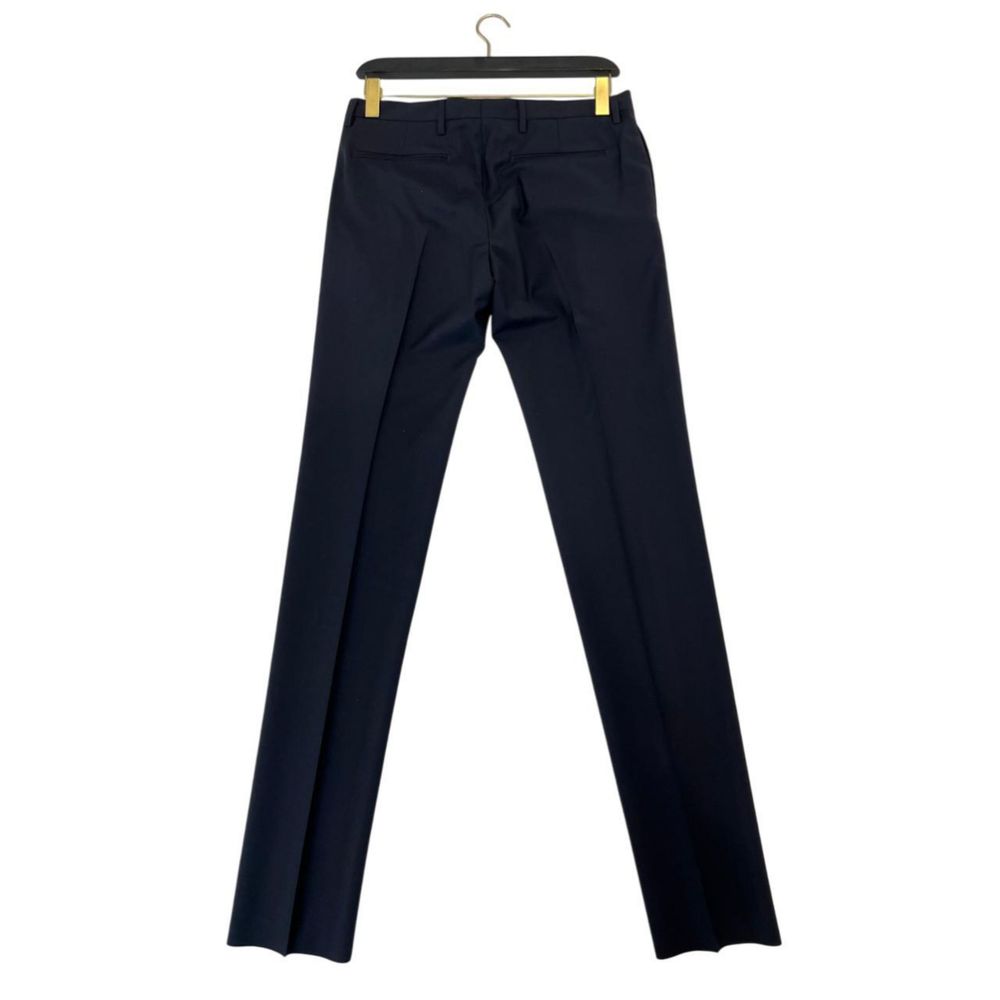 Valentino Blue Virgin Wool Trouser for Elevated Style