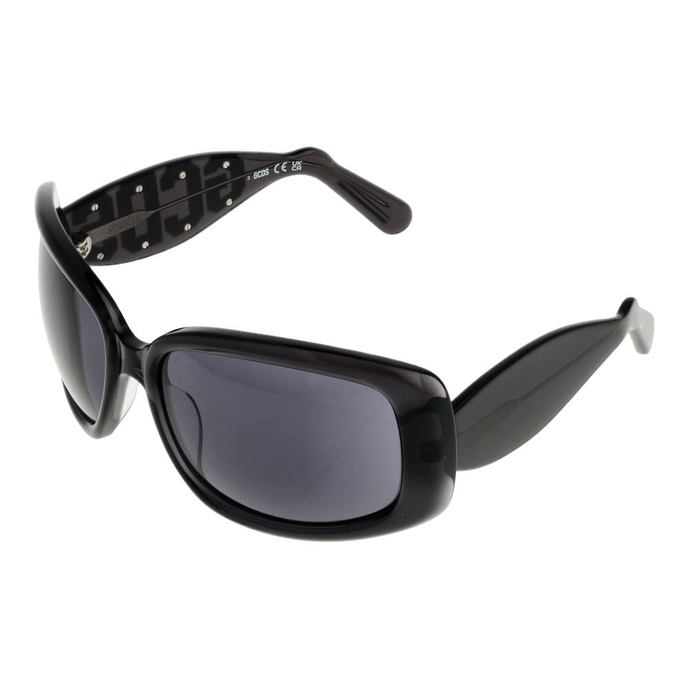 GCDS Black Acetate Sunglasses with Timeless Elegance