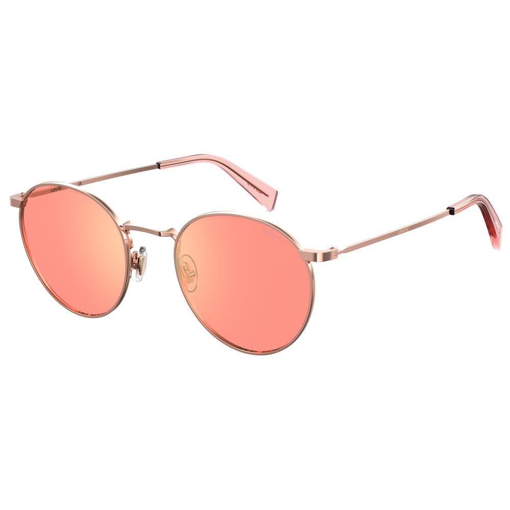 Levi's Gold Metal Sunglasses with Timeless Elegance
