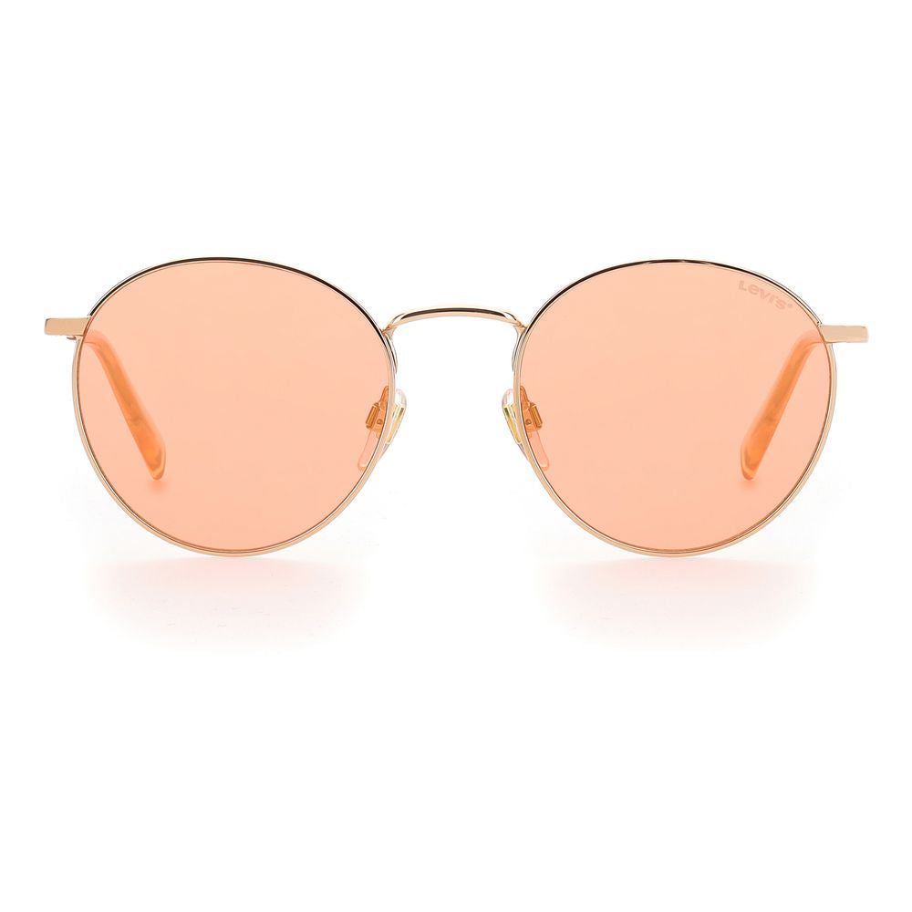 Levi's Gold Metal Sunglasses with Timeless Elegance