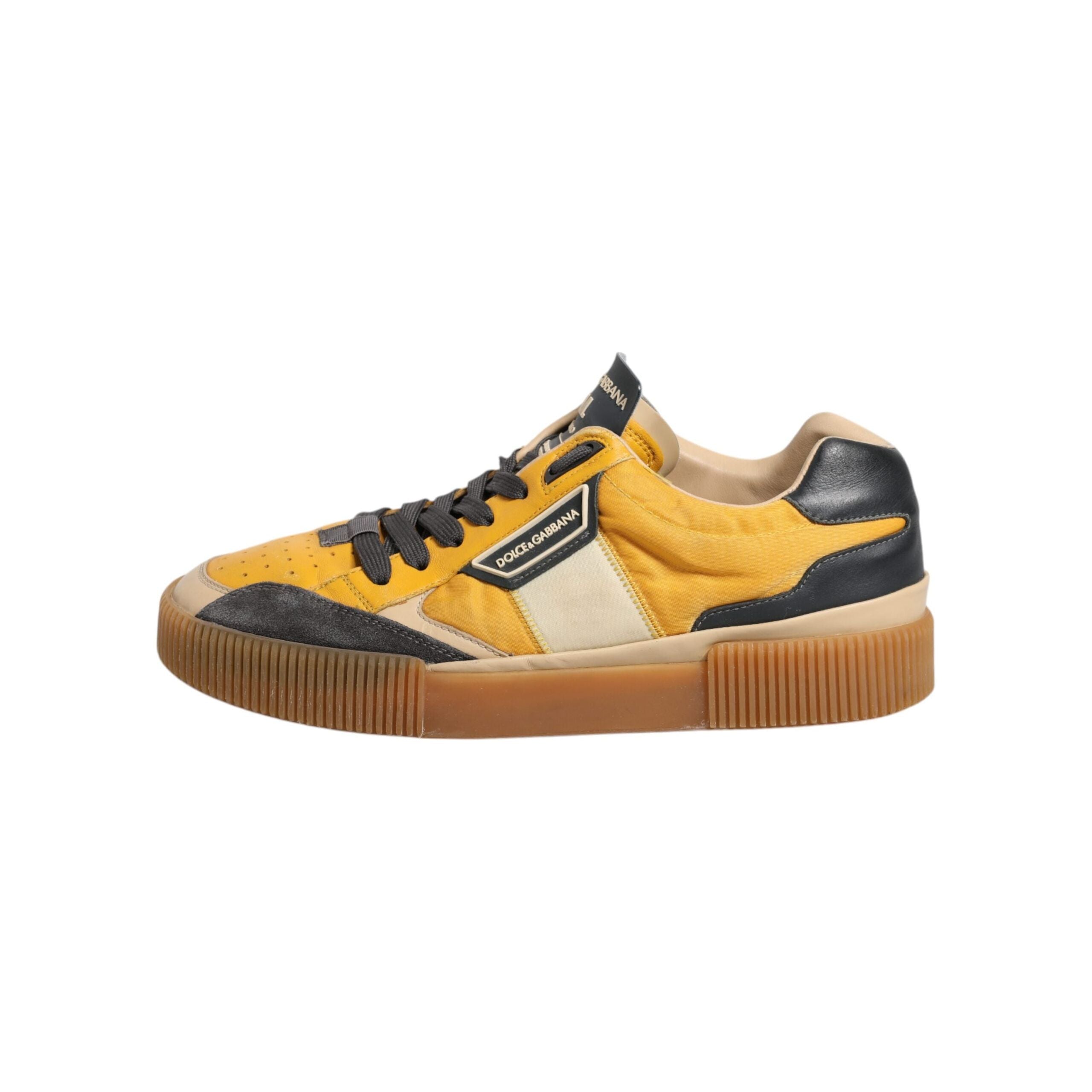 Dolce & Gabbana Multicolor Leather DNA Sneakers Shoes