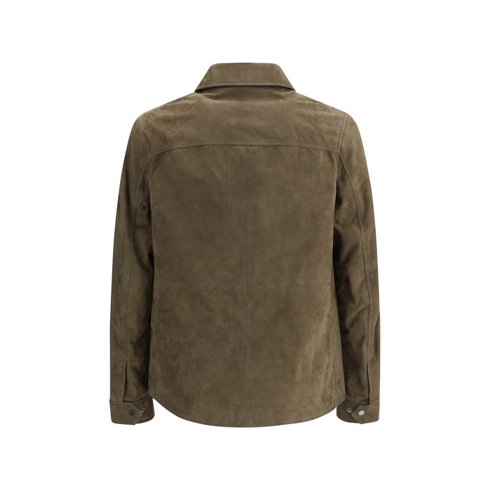 Belstaff Brown Suede Leather Jacket for Timeless Elegance