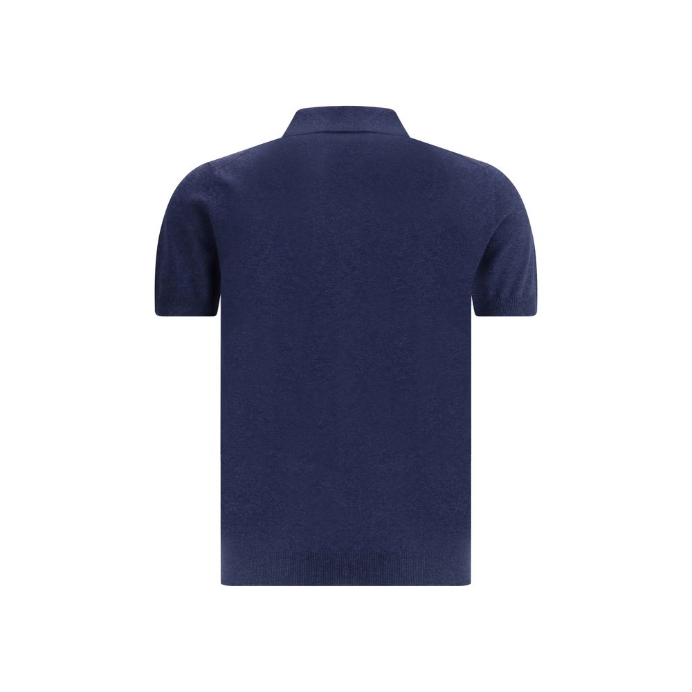 Brooksfield Navy Cotton Polo Shirt – Timeless Elegance Redefined
