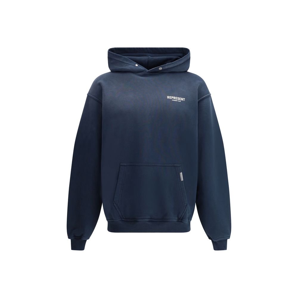 Represent Grey Luxurious Cotton Blend Hoodie