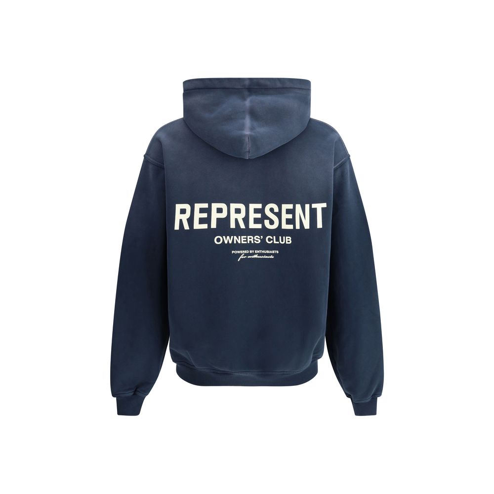 Represent Grey Luxurious Cotton Blend Hoodie