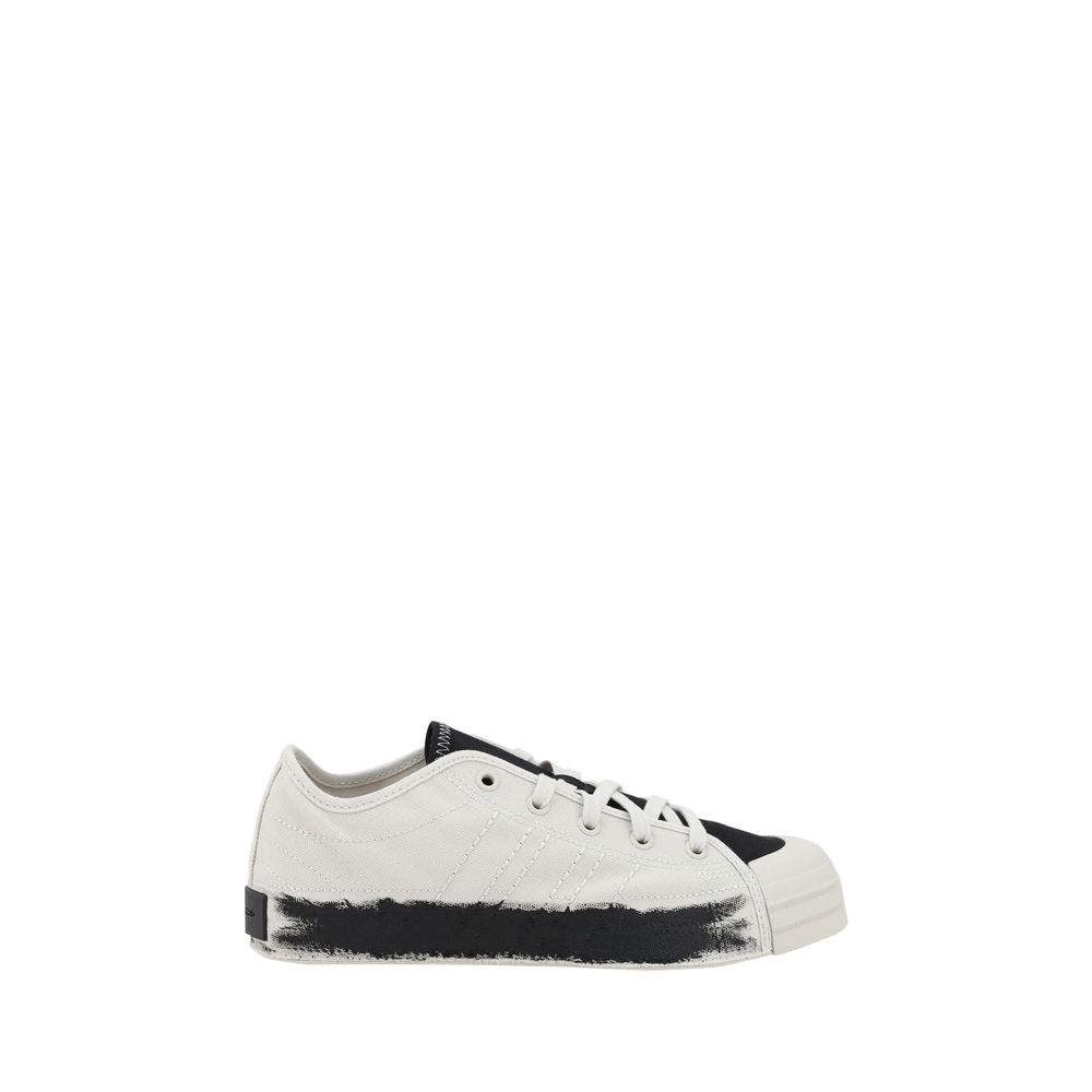 Y-3 White Leather Nizza Sneakers: Sophisticated Streetwear Essentials