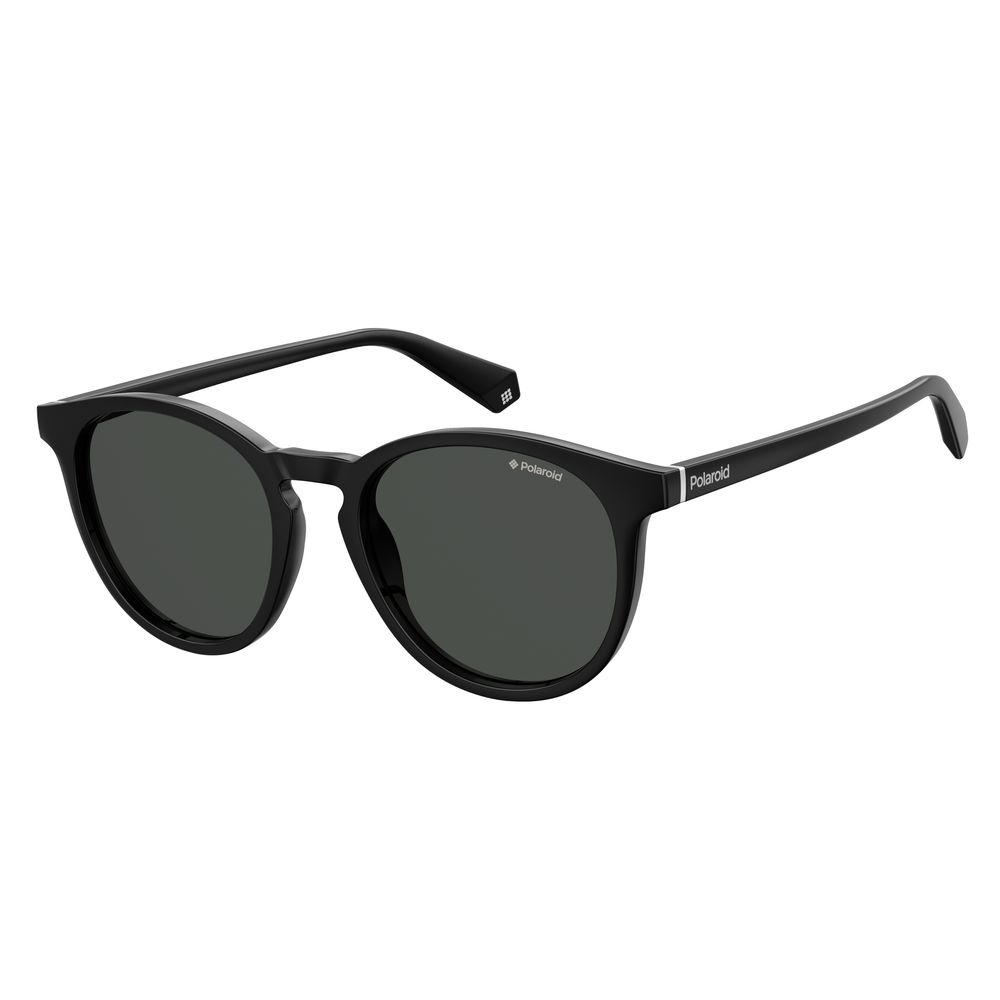 Polaroid Black Acetate Sunglasses for Timeless Elegance