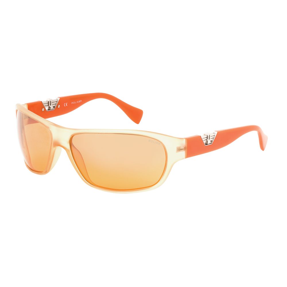 Police Orange Injected Sunglasses for Elevated Style