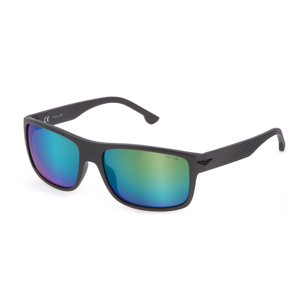 Police Gray Injected Sunglasses for Elevated Eyewear Elegance