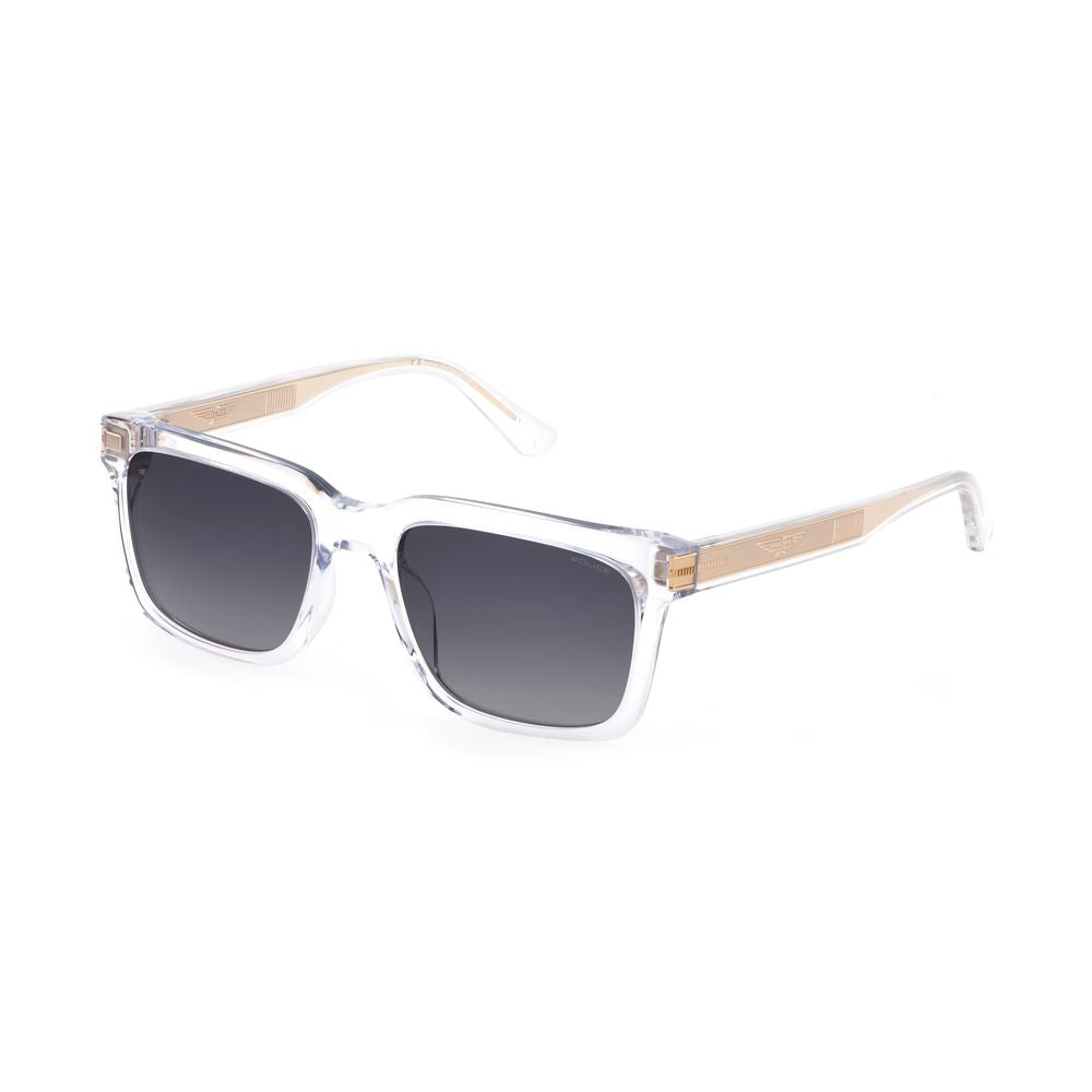 Police Gray Acetate Sunglasses for Timeless Elegance