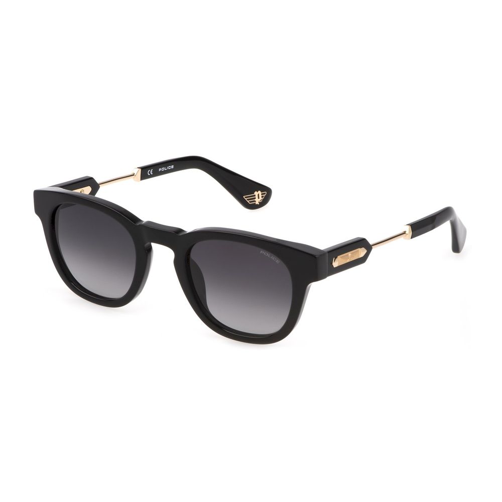 Police Black Acetate Sunglasses for Timeless Sophistication