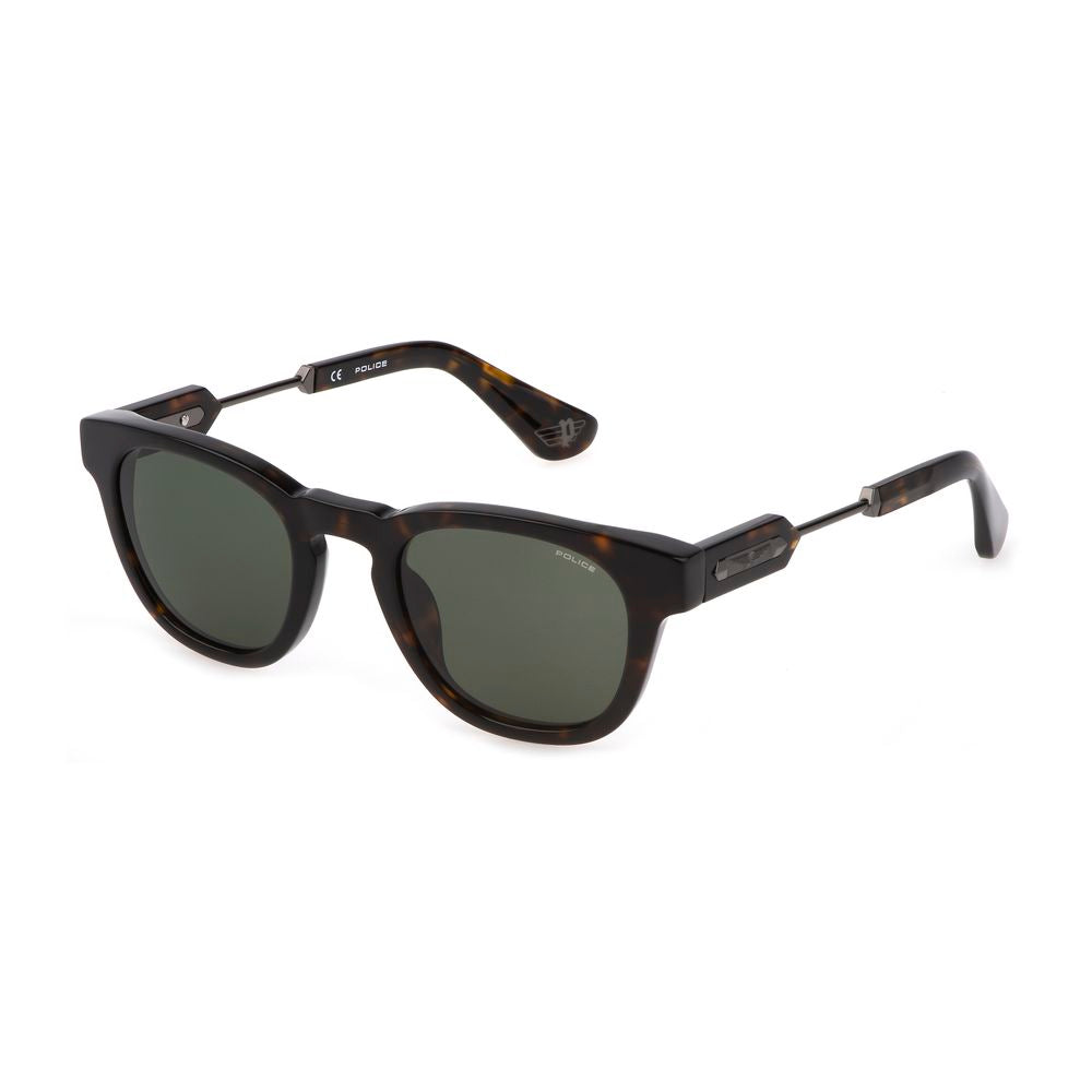 Police Brown Acetate Sunglasses for Sophisticated Style