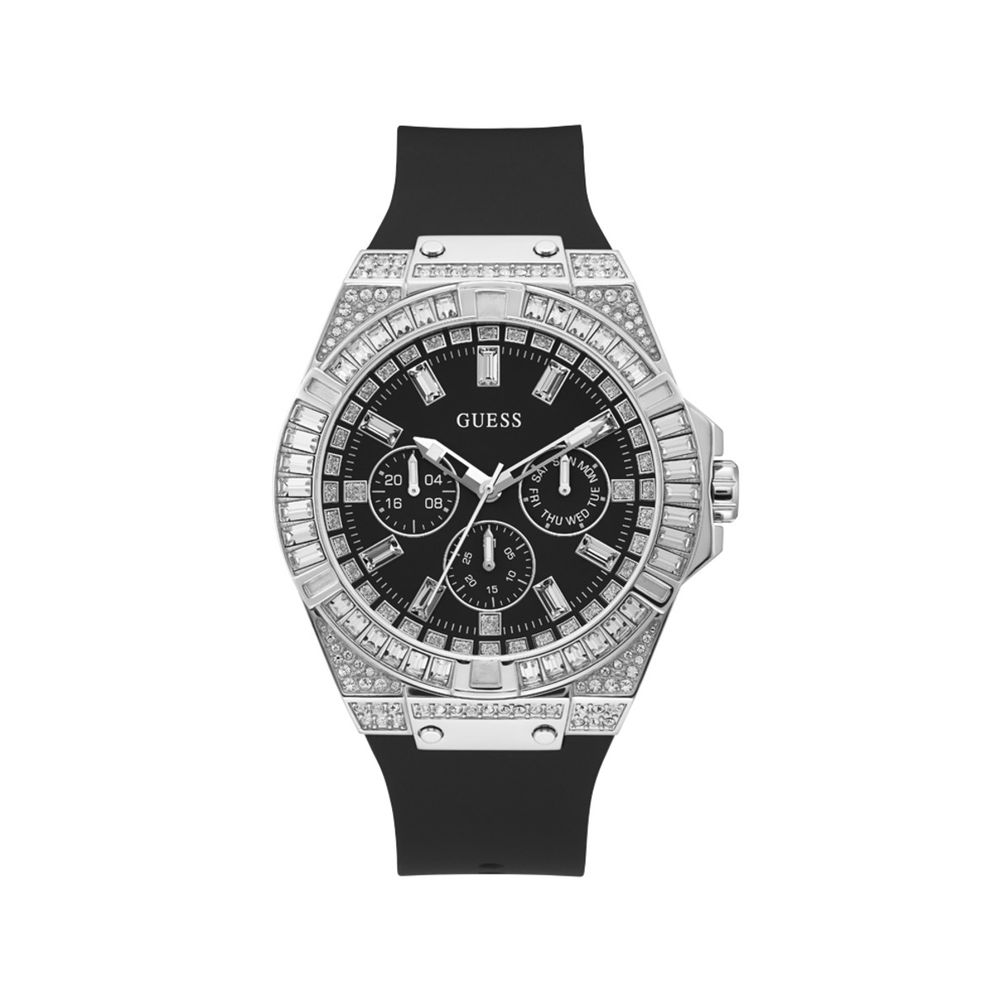 Guess Black Silicone Watch - Timeless Elegance Redefined