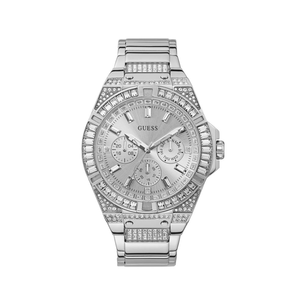 Guess Silver Stainless Steel Watch with Elegant Design
