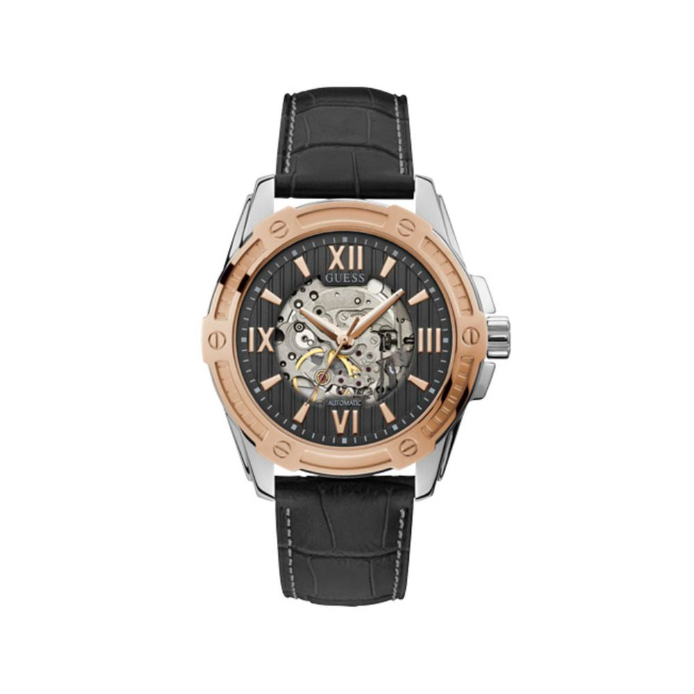 Guess Black Leather Watch - Timeless Elegance Redefined