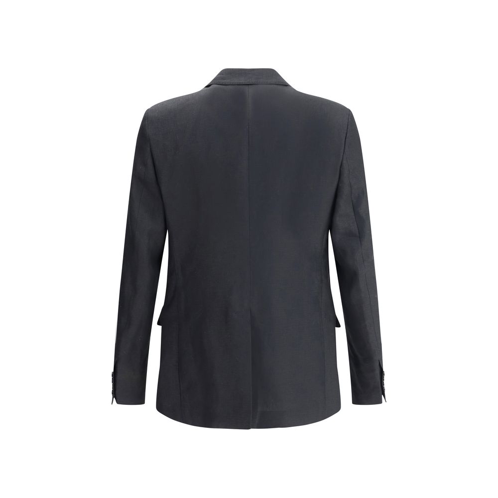 Dolce & Gabbana Beige Linen Blazer for Effortless Elegance