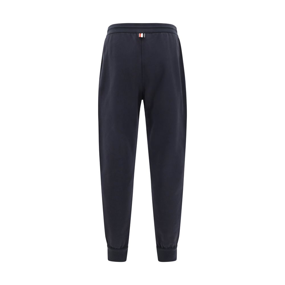 Thom Browne Grey Cotton Sweatpants for Elevated Style