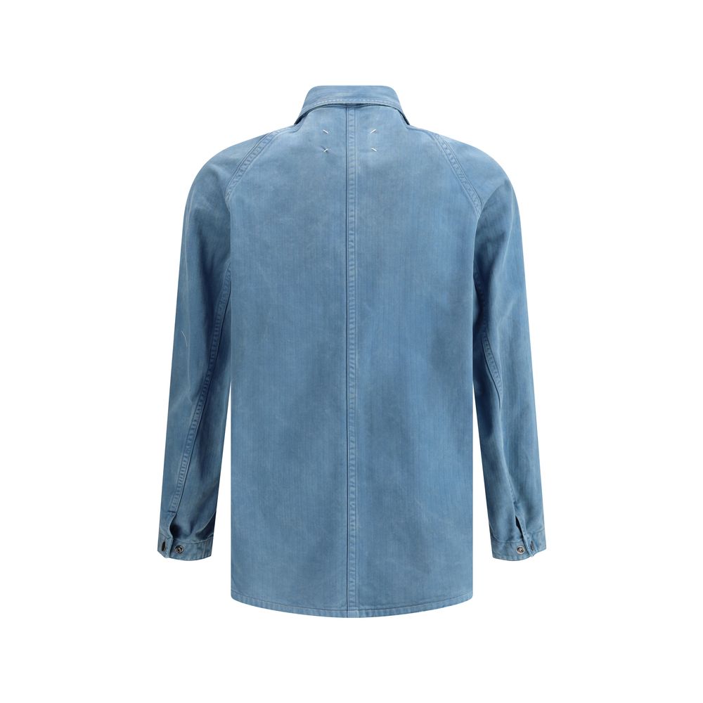 Margiela Blue Cotton Denim Jacket - Effortless Luxury Redefined