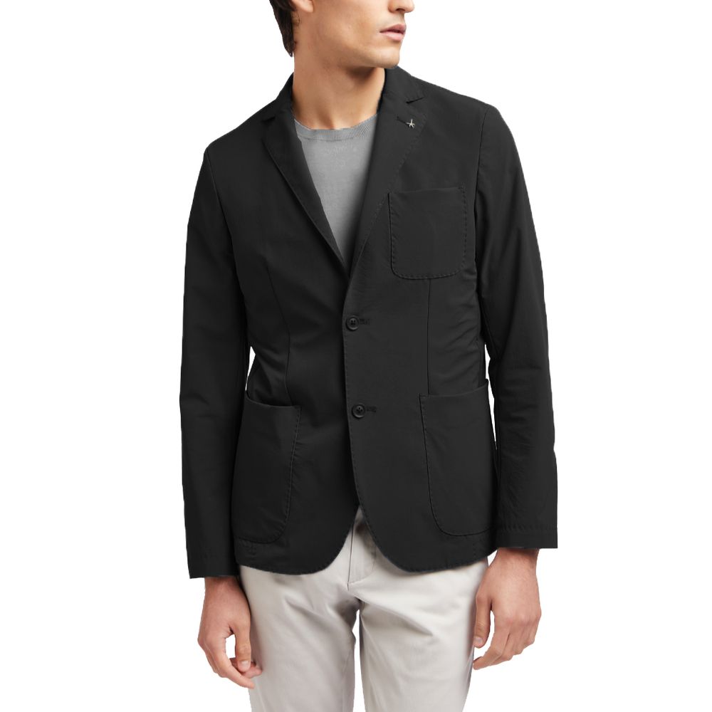 AT.P.CO Black Wool Blazer - Contemporary Elegance Redefined