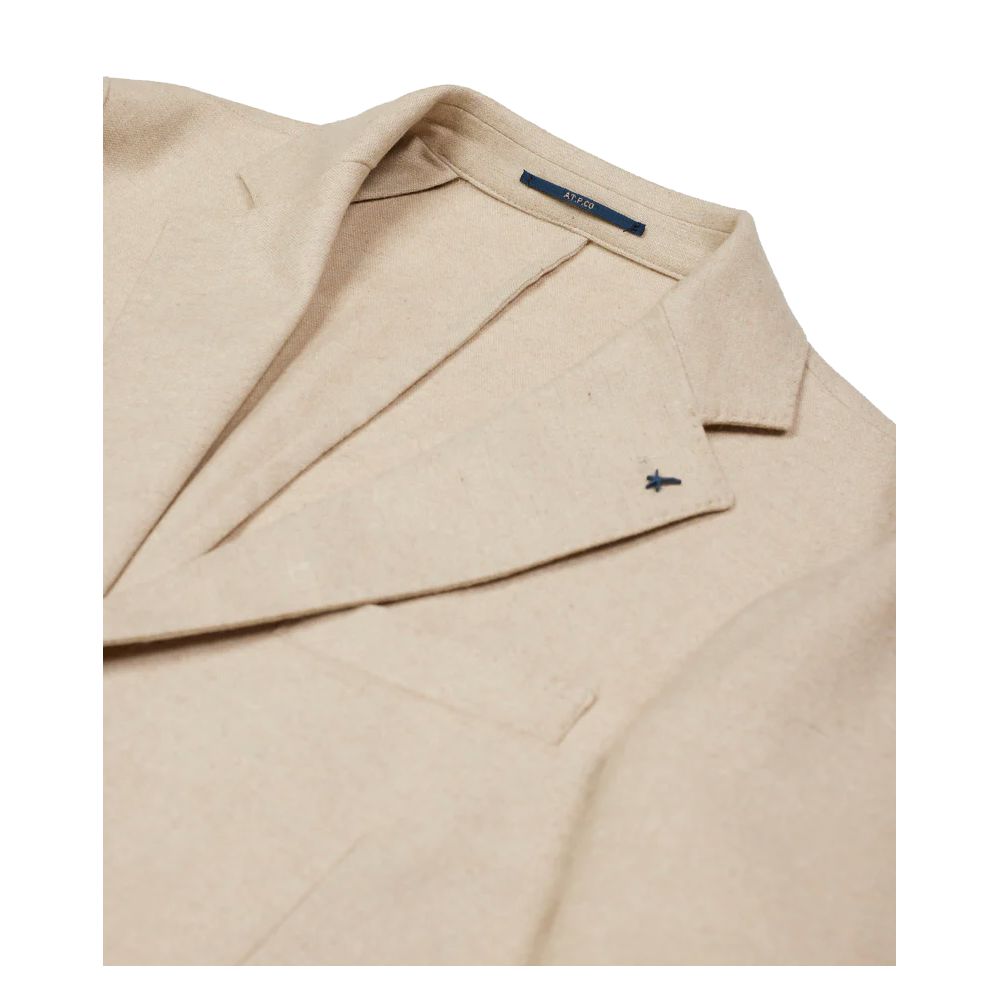 AT.P.CO Beige Linen Blazer for Effortless Elegance