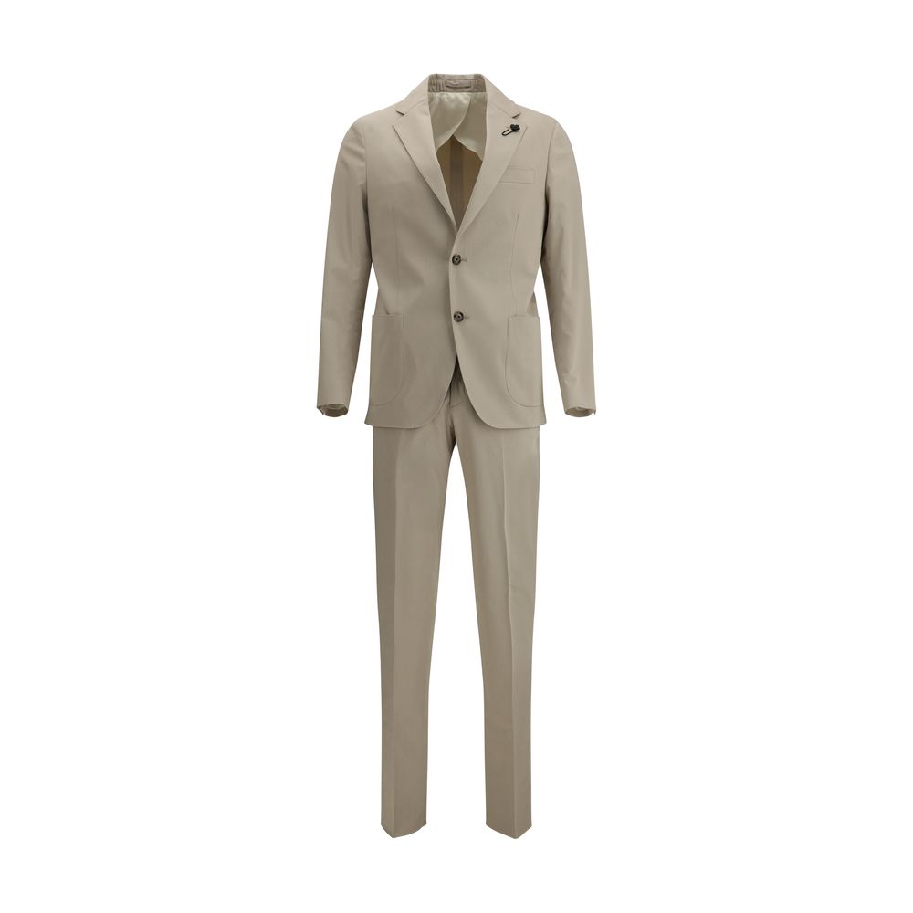 Lardini Navy Wool Suit with Iconic Tailoring Elegance