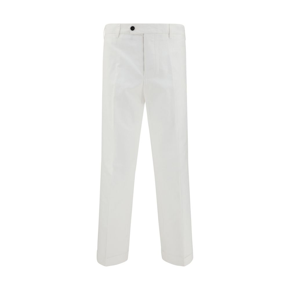 Germano Navy Cotton Pants: Effortless Elegance Redefined