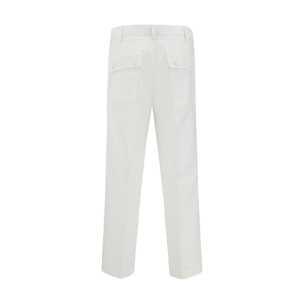 Germano Navy Cotton Pants: Effortless Elegance Redefined