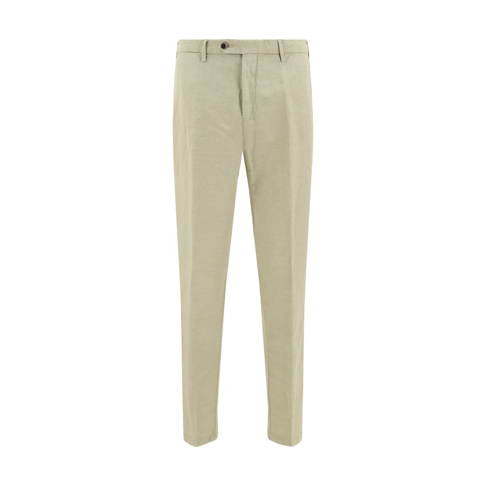 Germano Beige Linen Pants for Timeless Elegance and Comfort