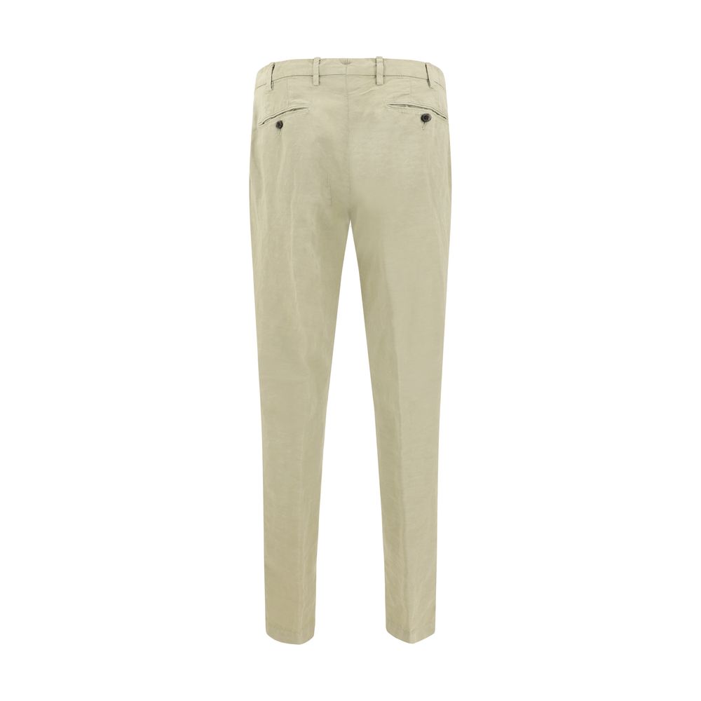 Germano Beige Linen Pants for Timeless Elegance and Comfort