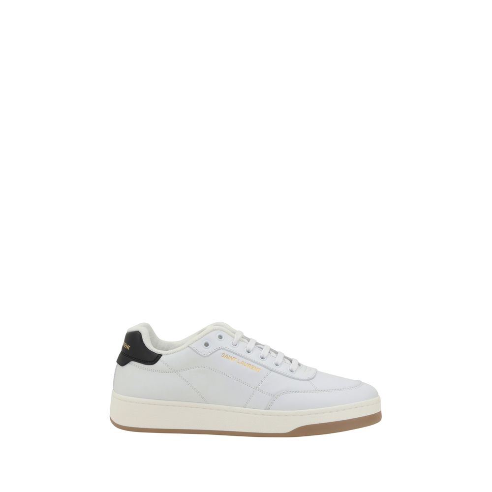 Saint Laurent White Leather SL61 Sneakers - Effortless Luxury Footwear