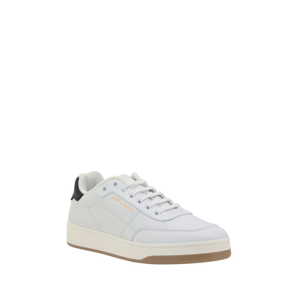 Saint Laurent White Leather SL61 Sneakers - Effortless Luxury Footwear