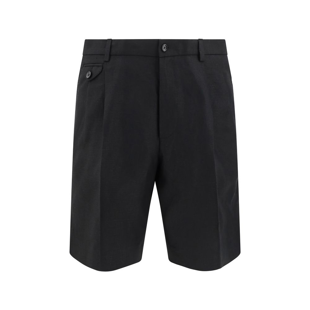 Dolce & Gabbana Beige Linen Shorts for Effortless Summer Elegance