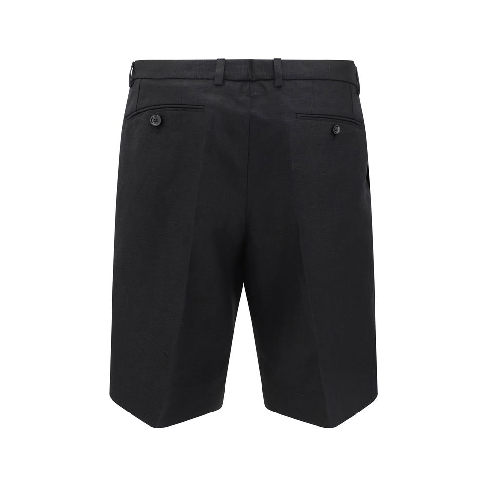 Dolce & Gabbana Beige Linen Shorts for Effortless Summer Elegance
