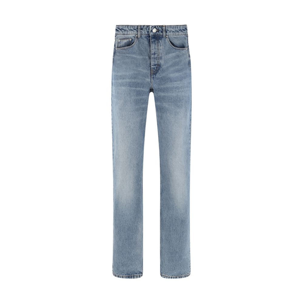 Ami Paris Indigo Denim Classic Fit Jeans for Effortless Elegance