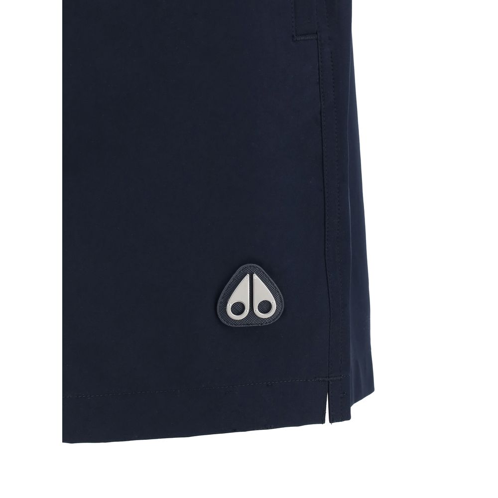 Moose Knuckles Navy Lightweight Swimshorts for Effortless Elegance