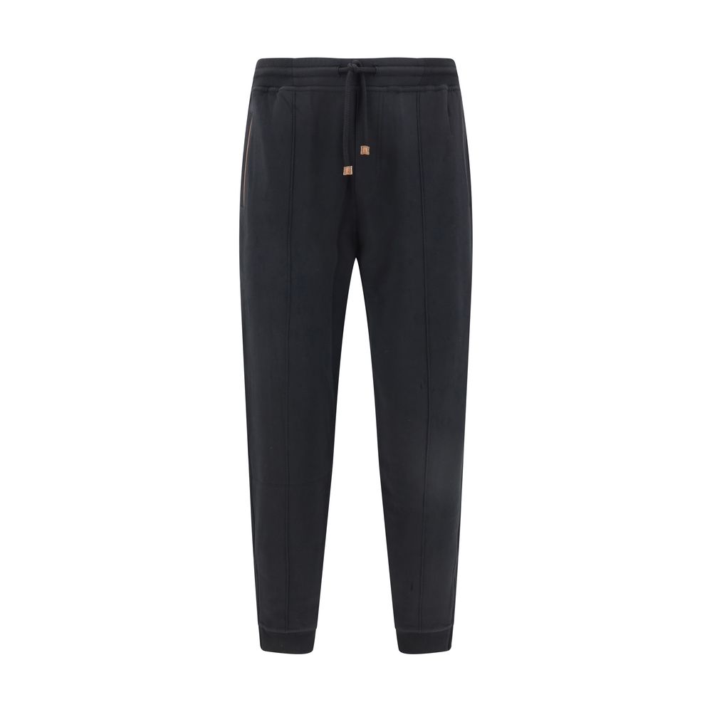 Brunello Cucinelli Grey Premium Cotton Sweatpants