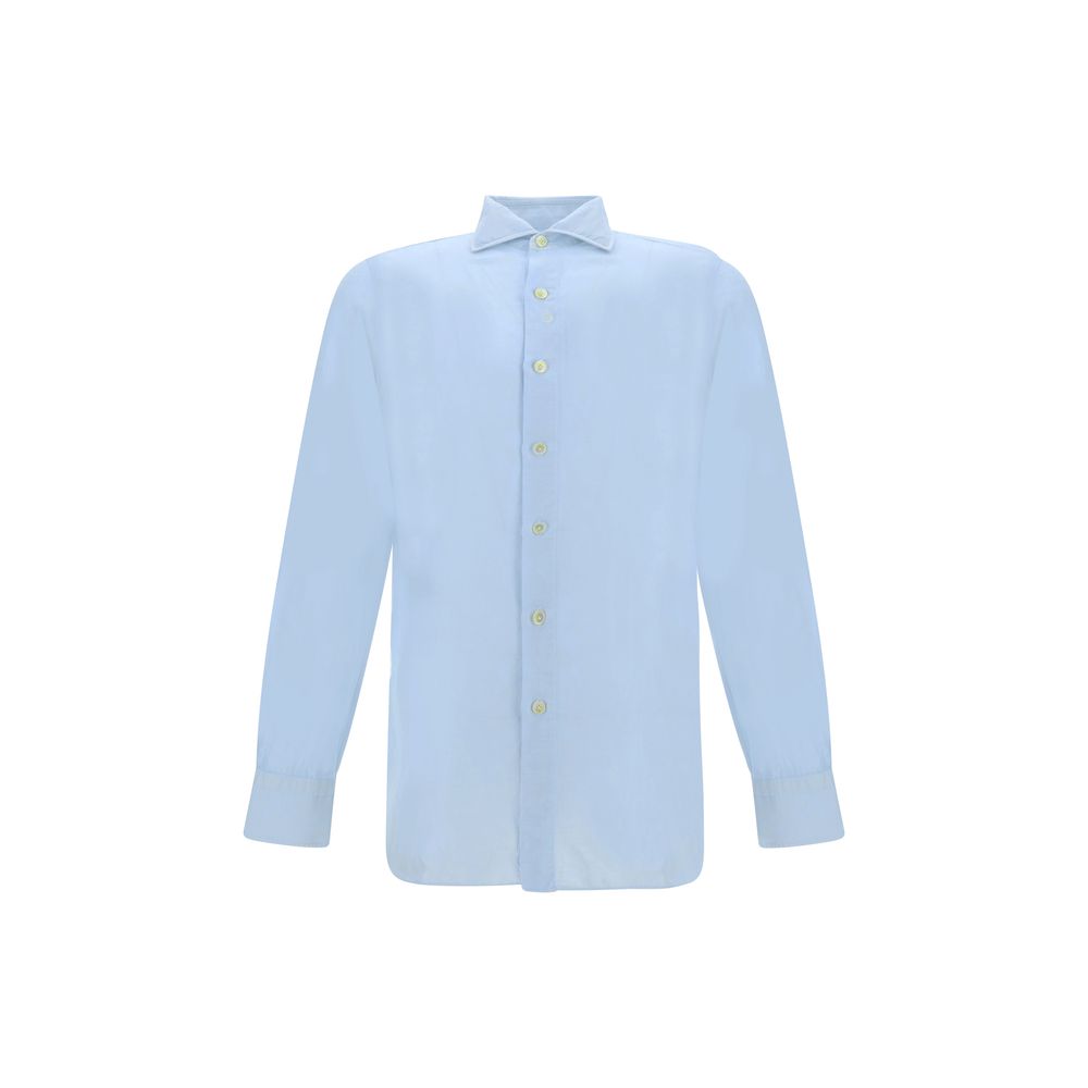 Finamore White Premium Linen Napoli-Zante Shirt