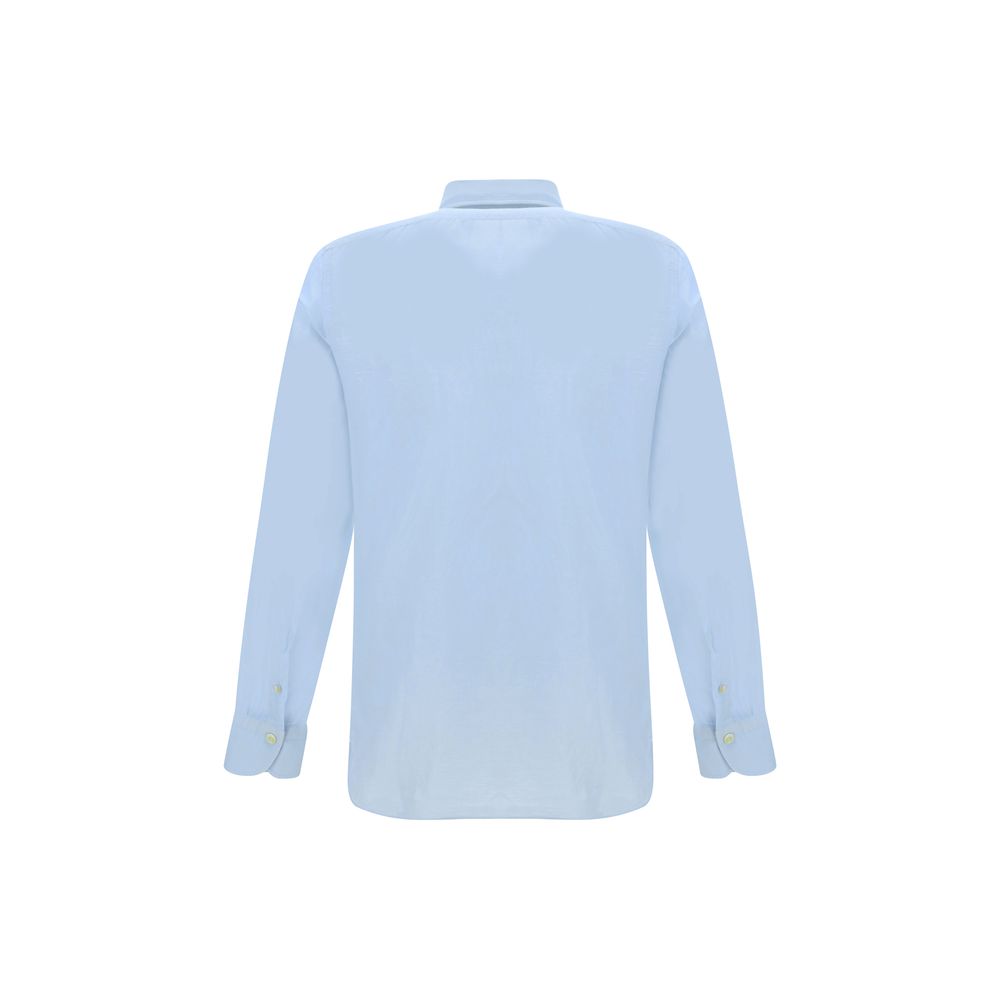 Finamore White Premium Linen Napoli-Zante Shirt