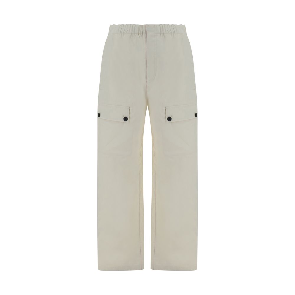 Ferragamo Beige Linen Cargo Pants with Elegant Design and Craftsmanship