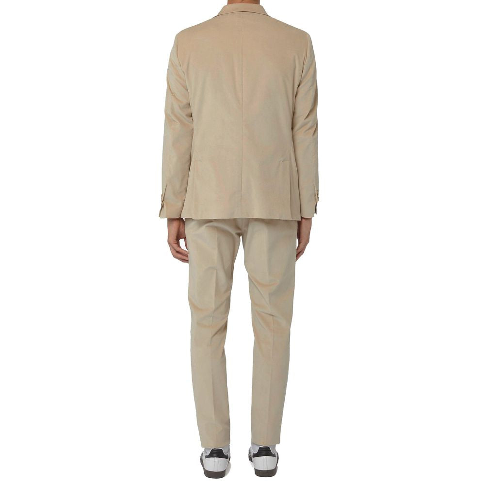 AT.P.CO Beige Cotton Suit for Effortless Elegance