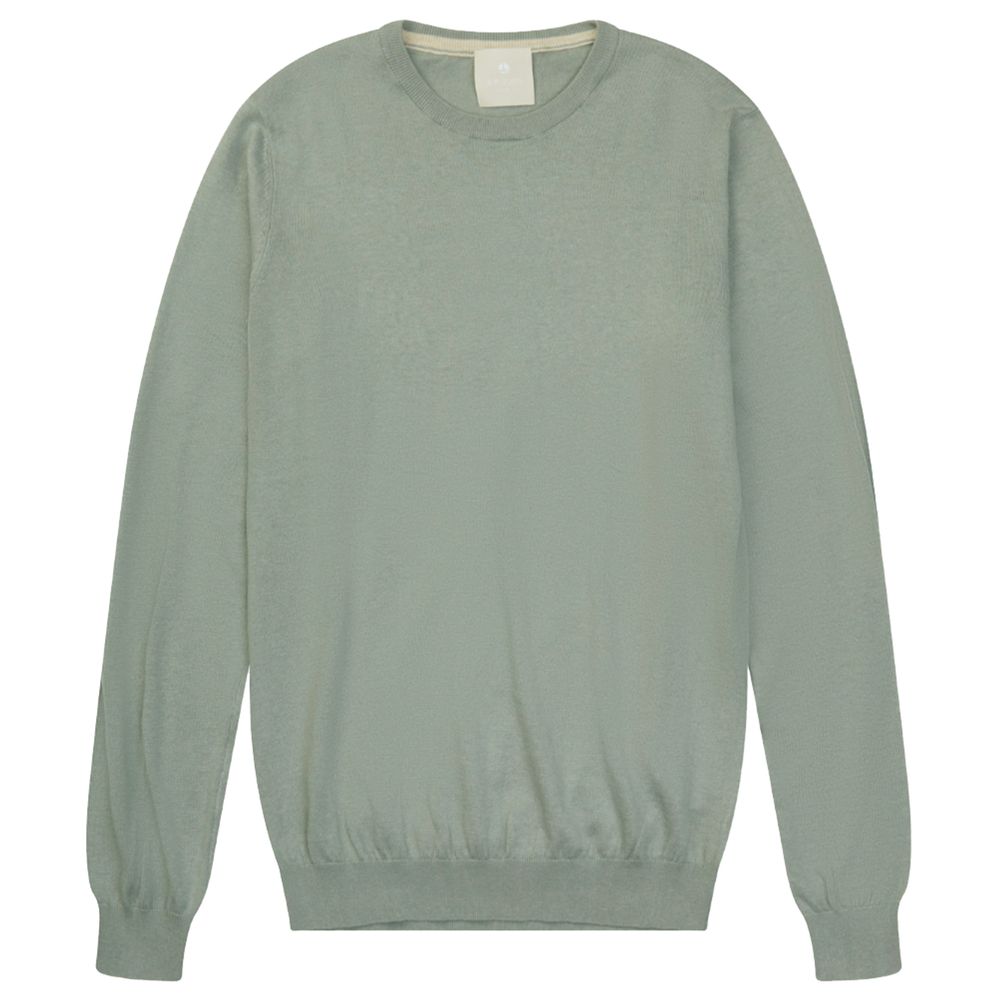 AT.P.CO Green Cotton Sweater for Effortless Elegance