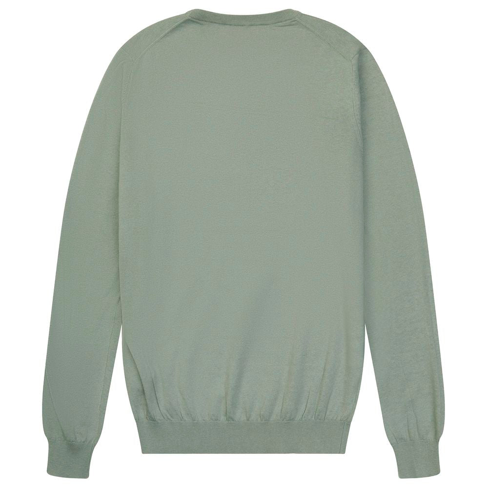 AT.P.CO Green Cotton Sweater for Effortless Elegance