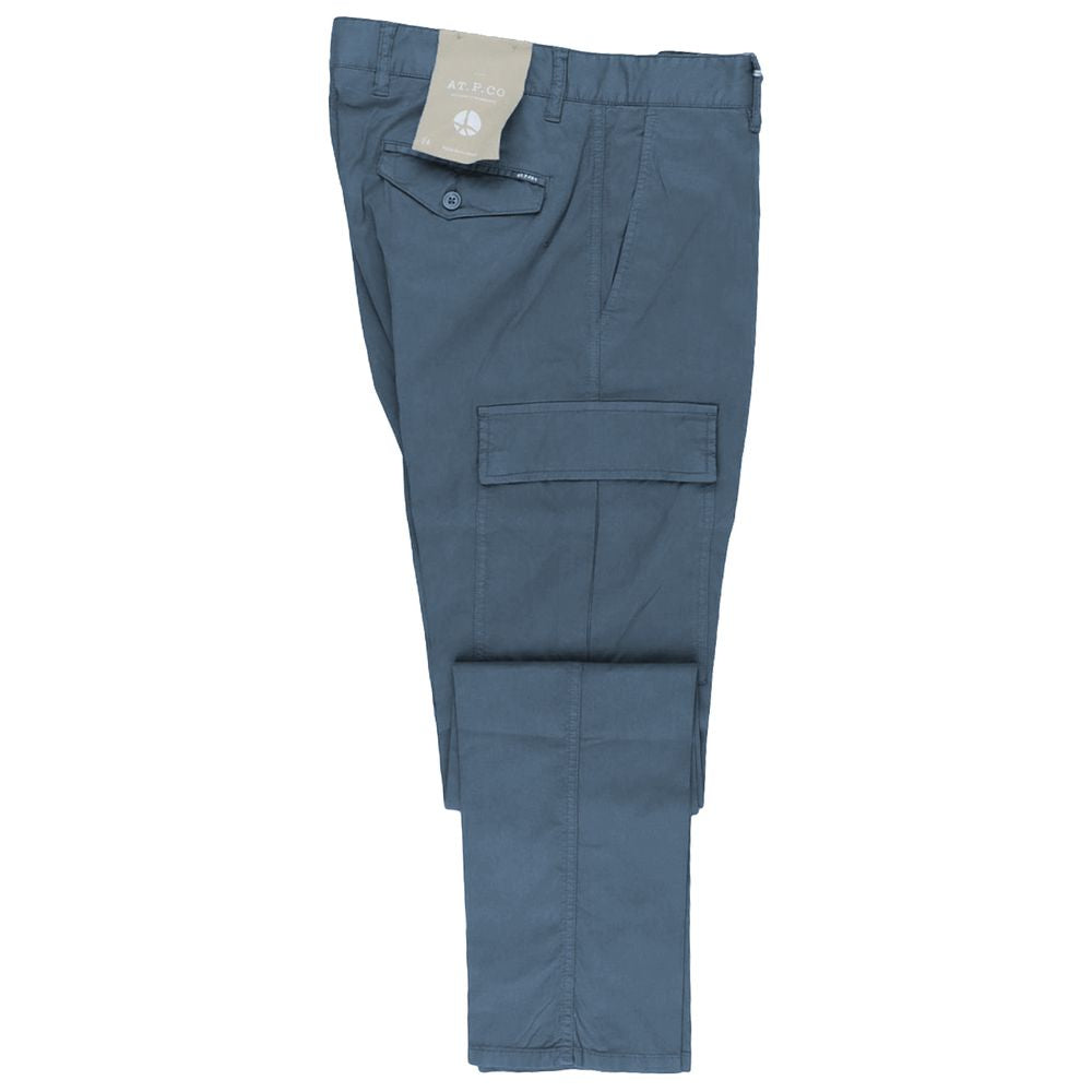 AT.P.CO Light Blue Cotton Jeans for Elevated Style