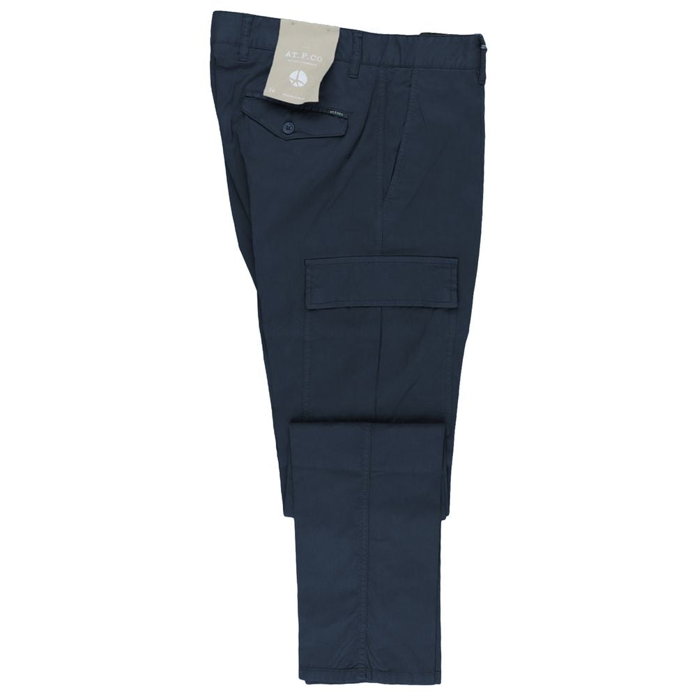 AT.P.CO Blue Cotton Jeans for Modern Elegance