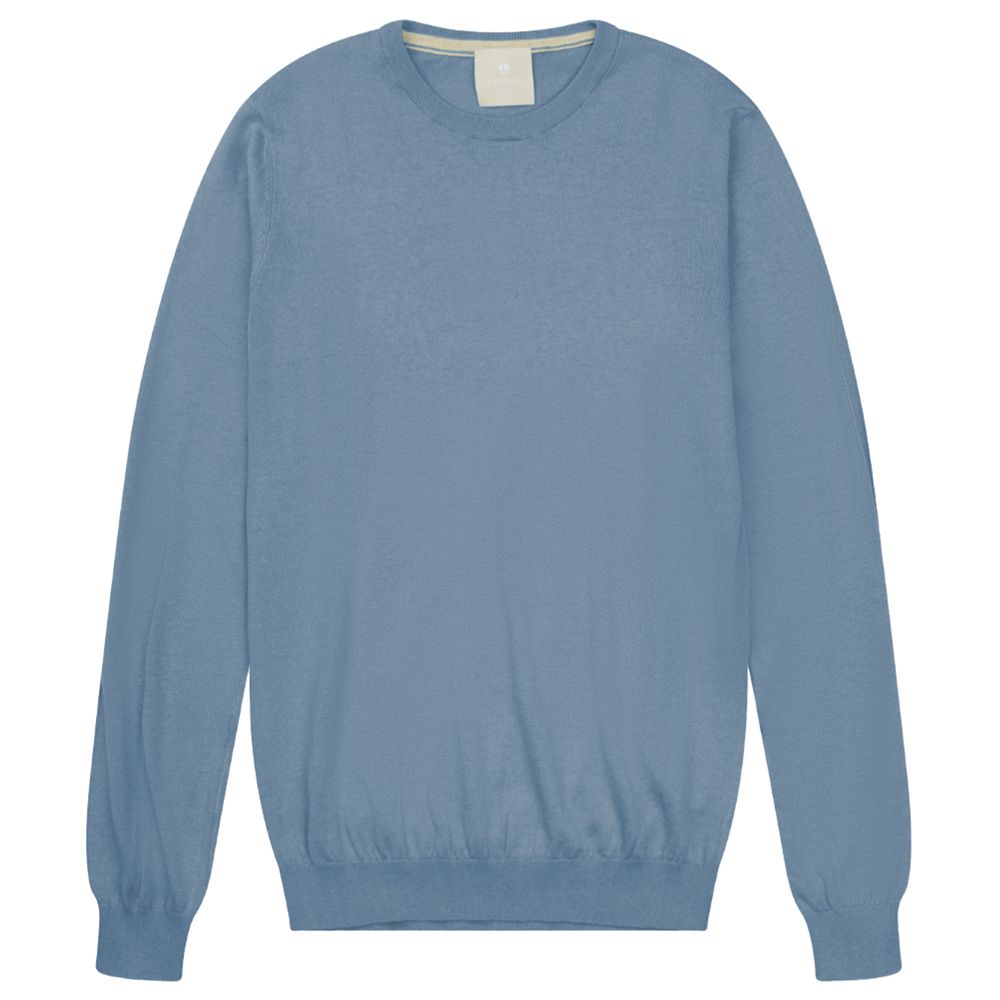 AT.P.CO Light Blue Cotton Sweater for Effortless Elegance