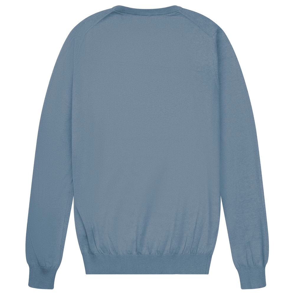 AT.P.CO Light Blue Cotton Sweater for Effortless Elegance