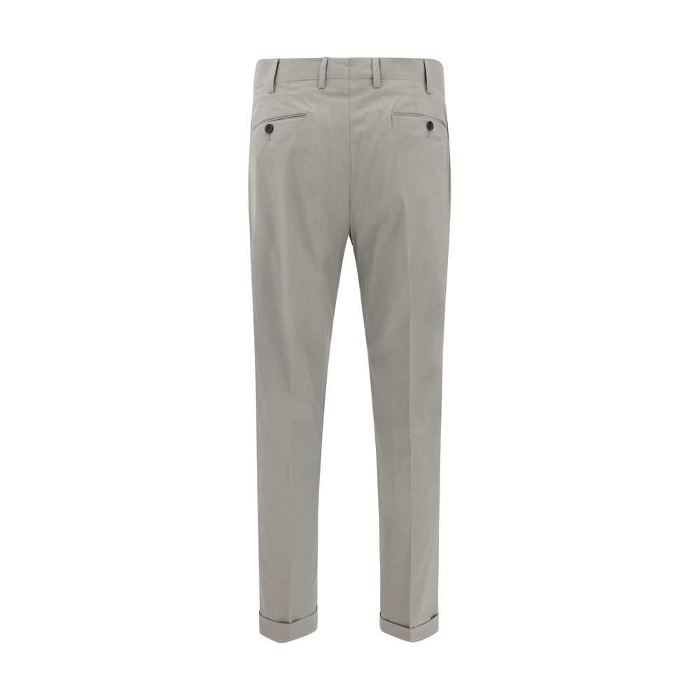 Germano Beige Cotton Pants for Elevated Sophistication and Style