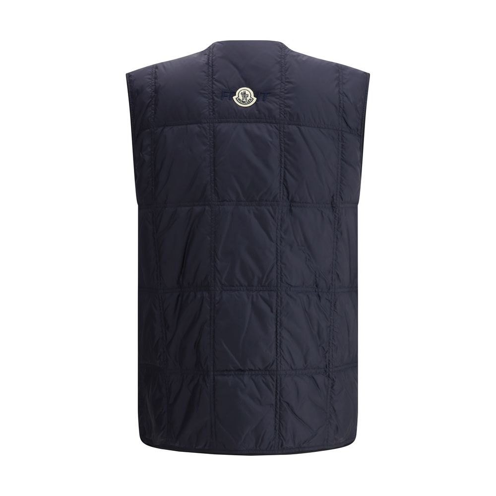 Moncler Black Nylon Vaile Vest in Luxe Minimalist Design